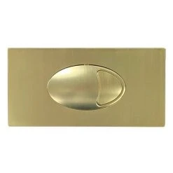 Cruze Large Push Button Plate Brushed Brass -Jeme Shop CBBPB01 d1 460