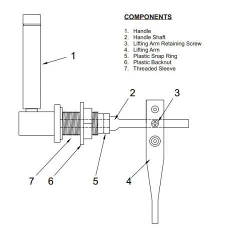 Heritage Deco Chrome Cistern Lever - CDC01 4 Heritage Deco Chrome Cistern Lever - CDC01 - Image 2