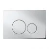 Crosswater Central Chrome Dual Flush Plate - CEFLUSHC+ -Jeme Shop CEFLUSHC PN