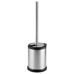 Cruze Brushed Steel Freestanding Toilet Brush & Holder