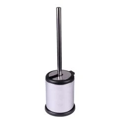 Cruze Polished Steel Freestanding Toilet Brush & Holder