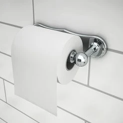 Chatsworth Traditional "Dog Bone" Toilet Roll Holder Chrome