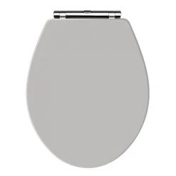 Carlton Stone Grey Wooden Soft Close Toilet Seat