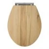 Carlton Natural Walnut Wooden Soft Close Toilet Seat -Jeme Shop CTS599 p