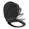 Ideal Standard Connect Air Silk Black Soft Close Slim Toilet Seat & Cover -Jeme Shop E0368V3 P