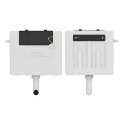 Cruze Dual Flush Concealed WC Cistern incl. Large Brushed Brass Push Button Plate 8 Cruze Dual Flush Concealed WC Cistern incl. Large Brushed Brass Push Button Plate -Jeme Shop FAC001 D2N 460 3