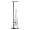 Smedbo Outline Lite Round Freestanding Toilet Brush and Roll Holder - FK607 1 Smedbo Outline Lite Round Freestanding Toilet Brush and Roll Holder - FK607 -Jeme Shop FK607 P