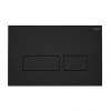 RAK Ecofix Matt Black Dual Flush Plate with Rectangular Buttons