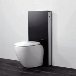 Geberit - Monolith WC Unit & Cistern for Floorstanding WC's - Black/Aluminium