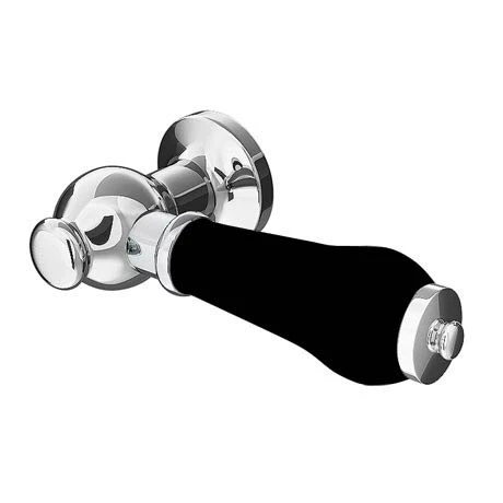 Chatsworth Luxury Black Ceramic Cistern Lever Handle 3 Chatsworth Luxury Black Ceramic Cistern Lever Handle