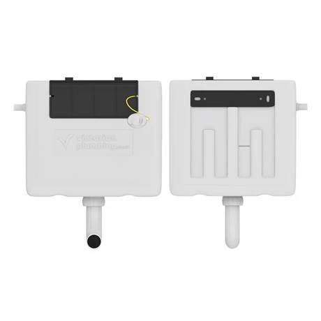 Milton Concealed WC Cistern + Large Chrome Push Button Plate 4 Milton Concealed WC Cistern + Large Chrome Push Button Plate - Image 2