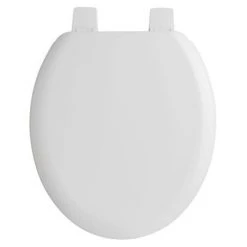 Nuie - Traditional Round Wooden Seat, Bottom-fix - Plastic Hinges - NTS303