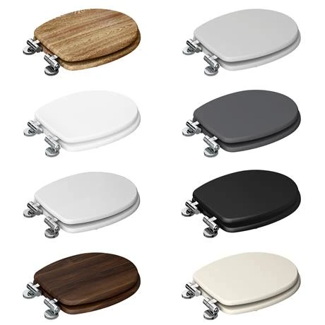 Oxford Soft Close Toilet Seat with Chrome Hinges - Various Colour Options 5 Oxford Soft Close Toilet Seat with Chrome Hinges - Various Colour Options - Image 3