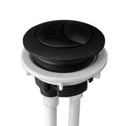 Arezzo Matt Black Push Button for Close Coupled Cisterns -Jeme Shop PB02 MB d2 460