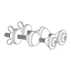 Viva WC Bolt Through Kit -Jeme Shop PP0021 D1 460