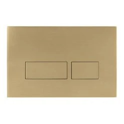 Crosswater MPRO Brushed Brass Dual Flush Plate - PROFLUSHF