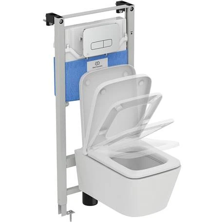 Ideal Standard Oleas M3 Chrome Mechanical Dual Flush Plate - R0123AA 5 Ideal Standard Oleas M3 Chrome Mechanical Dual Flush Plate - R0123AA - Image 3