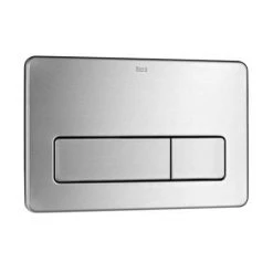Roca PL3 Dual Stainless Steel Flush Plate - 890097004