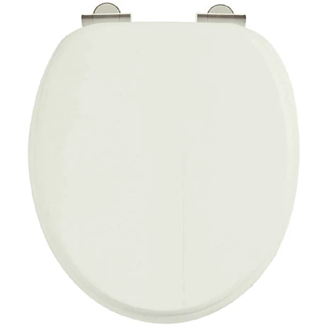 Burlington Soft Close Toilet Seat with Chrome Hinges - Sand 3 Burlington Soft Close Toilet Seat with Chrome Hinges - Sand