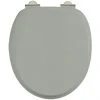 Burlington Soft Close Toilet Seat with Chrome Hinges - Dark Olive -Jeme Shop S44 P