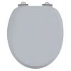 Burlington Soft Close Toilet Seat with Chrome Hinges - Classic Grey 1 Burlington Soft Close Toilet Seat with Chrome Hinges - Classic Grey -Jeme Shop S46 P