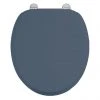 Burlington Soft Close Toilet Seat with Chrome Hinges - Blue -Jeme Shop S99 P
