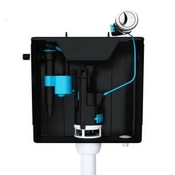 Viva Skylo Bottom & Side Entry Black Concealed Cistern -Jeme Shop SKYCC01 D2 460