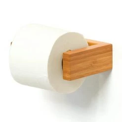 Slimline Toilet Roll Holder Bamboo