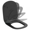 Ideal Standard Tesi Silk Black Soft Close Thin Toilet Seat & Cover