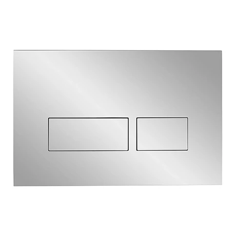 Crosswater MPRO Chrome Dual Flush Plate - TEFLUSHC+ 3 Crosswater MPRO Chrome Dual Flush Plate - TEFLUSHC+