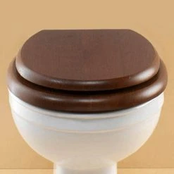 Silverdale BTW Traditional Luxury Mahogany Wooden Toilet Seat