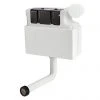 Venice Concealed WC Cistern with White Push Button Flush -Jeme Shop VCCWHT p