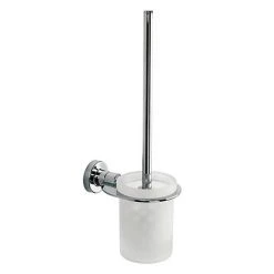 Venice Chrome Wall Mounted Toilet Brush & Holder