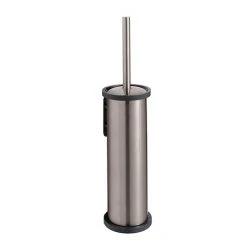 Venice Brushed Nickel Toilet Brush & Holder