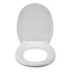 Croydex Anti-Bacterial Polypropylene Toilet Seat with Slow-Close Hinge - White -Jeme Shop WL400022H ai3 460