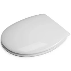 Croydex Anti-Bacterial Polypropylene Toilet Seat with Slow-Close Hinge - White -Jeme Shop WL400022H ai4 460