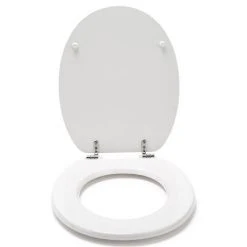 Croydex Flexi-Fix Kielder White Anti-Bacterial Toilet Seat - WL600822H -Jeme Shop WL600822H ai2 460