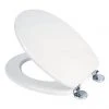 Croydex Flexi-Fix Kielder White Anti-Bacterial Toilet Seat - WL600822H -Jeme Shop WL600822H P