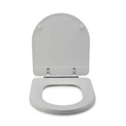 Croydex Garda D-Shape White Flexi-Fix Toilet Seat with Soft Close and Quick Release - WL600922H -Jeme Shop WL600922H D2 460