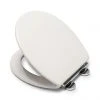 Croydex Lugano White Flexi-Fix Toilet Seat with Soft Close and Quick Release - WL601022H -Jeme Shop WL601022H P