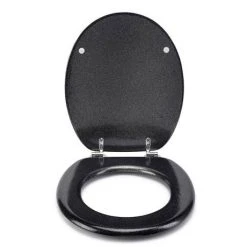 Croydex Flexi-Fix Black Quartz Effect Anti-Bacterial Toilet Seat - WL601821H 11 Croydex Flexi-Fix Black Quartz Effect Anti-Bacterial Toilet Seat - WL601821H -Jeme Shop WL601821H ai3 460