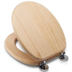 Croydex Flexi-Fix Davos Blonded Effect Solid Pine Anti-Bacterial Toilet Seat - WL602272H -Jeme Shop WL602272H ai3 460