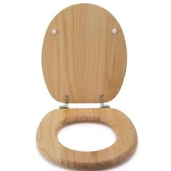 Croydex Flexi-Fix Davos Blonded Effect Solid Pine Anti-Bacterial Toilet Seat - WL602272H -Jeme Shop WL602272H ai4 460