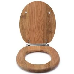 Croydex Flexi-Fix Rutland Solid Oak Anti-Bacterial Toilet Seat with Soft Close and Quick Release - WL602376H -Jeme Shop WL602376H ai2 460