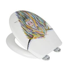 Croydex Angus McCoo Flexi-Fix Toilet Seat by Steven Brown Art - WL604022 9 Croydex Angus McCoo Flexi-Fix Toilet Seat by Steven Brown Art - WL604022 -Jeme Shop WL604022 D2 460