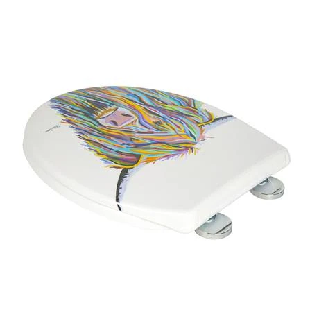 Croydex Angus McCoo Flexi-Fix Toilet Seat by Steven Brown Art - WL604022 7 Croydex Angus McCoo Flexi-Fix Toilet Seat by Steven Brown Art - WL604022 - Image 6