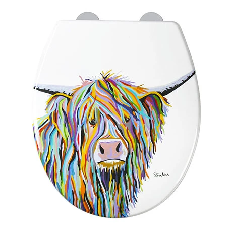 Croydex Angus McCoo Flexi-Fix Toilet Seat by Steven Brown Art - WL604022 2 Croydex Angus McCoo Flexi-Fix Toilet Seat by Steven Brown Art - WL604022