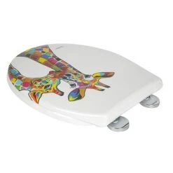 Croydex Francie & Josie Flexi-Fix Toilet Seat by Steven Brown Art - WL604122 -Jeme Shop WL604122 D2 460