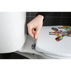 Croydex Francie & Josie Flexi-Fix Toilet Seat by Steven Brown Art - WL604122 -Jeme Shop WL604122 D4 460