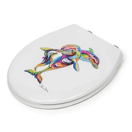 Croydex Hannah McWave Flexi-Fix Toilet Seat by Steven Brown Art - WL604222H 7 Croydex Hannah McWave Flexi-Fix Toilet Seat by Steven Brown Art - WL604222H - Image 5